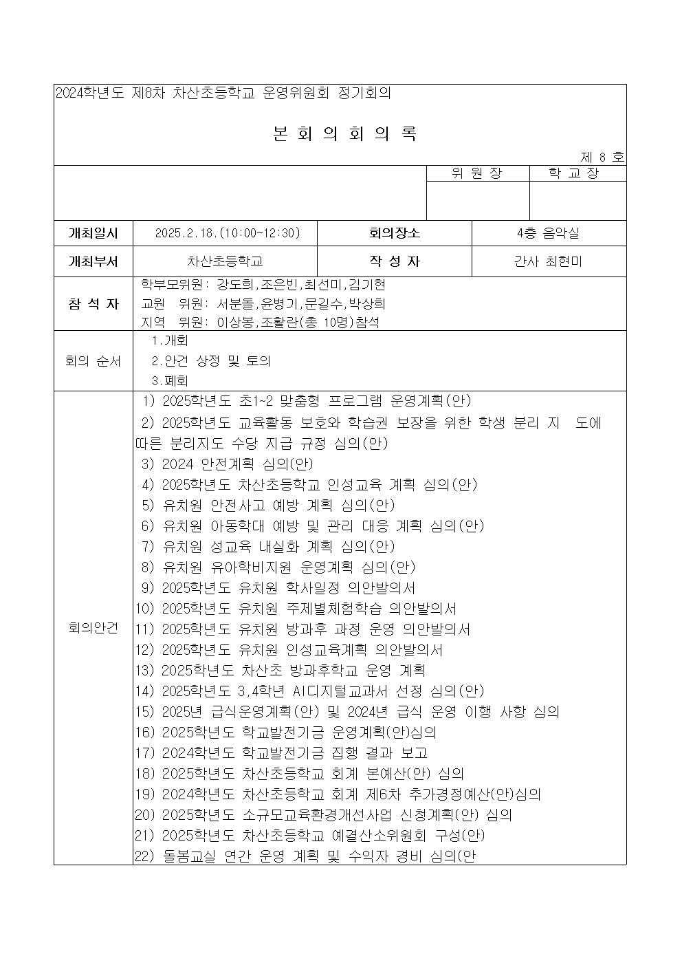 운영내용